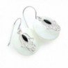 Sterling Silver Fatima Mother Earrings