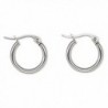 Hoop Earrings Stainless Steel 15.5mm Round - CN11HEHQMQZ