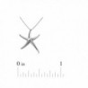 Starfish Pendant Necklace Sterling Designer