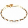 Alex and Ani Womens Juniper Beaded Bangle - Two-Tone - CY12IBVME5P