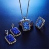 Fashion Colorful Necklace Earring Simulated in Women's Pendants