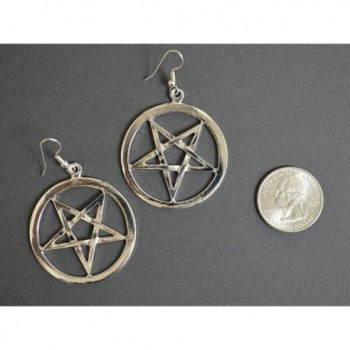 Inverted Pentacle Medieval Renaissance Earrings