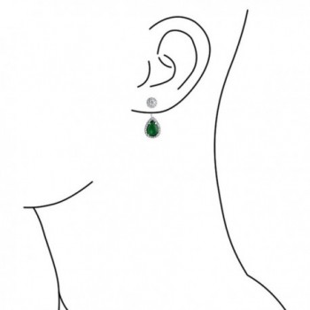Bling Jewelry Synthetic Teardrop Earrings