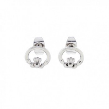 Quantum Stainless Steel Claddagh Post Earrings - CJ1803EGSZQ