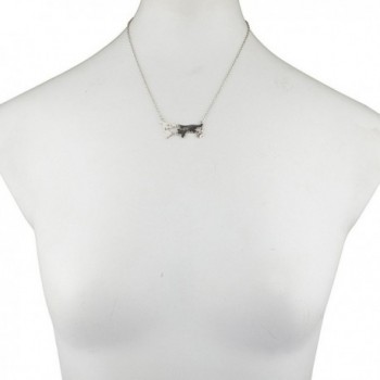 Lux Accessories Silvertone Globe Necklace