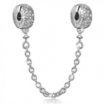 NinaQueen [Must Have] 925 Sterling Silver Safety Chain for Charm Bracelets - CO12J5QVTDN