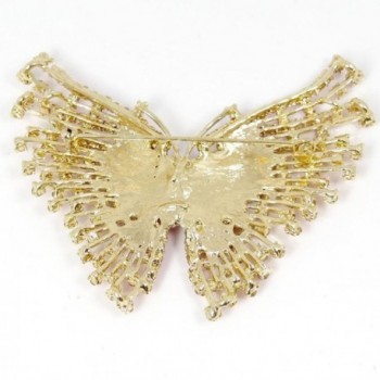 EVER FAITH Gold Tone Butterfly Austrian in Women's Brooches & Pins