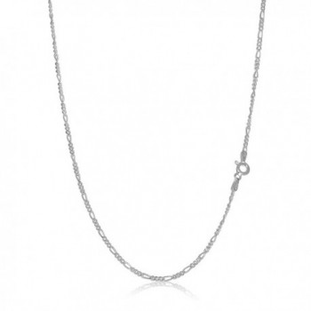 Sterling Silver Figaro Necklace Italian