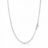 Sterling Silver Figaro Necklace Italian