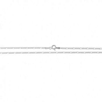 Sterling Silver Figaro Necklace Italian in Women's Anklets