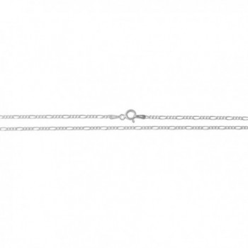 Sterling Silver Figaro Necklace Italian in Women's Anklets