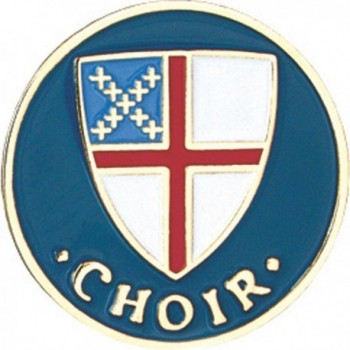 B-94 Episcopal Shield 1" Choir Religious Pin - CN113O4ZLMX