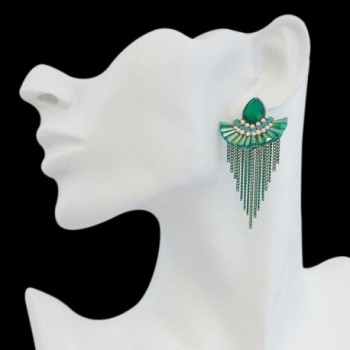 Vintage Teardrop Crystal Chandelier Earrings in Women's Drop & Dangle Earrings