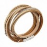 Jenia Multi layer Leather Bracelet Magnetic in Women's Wrap Bracelets
