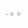 14k Gold Small Ball Stud Earrings with Secure and Comfortable Friction Backs- 3mm Diameter - C412EGQG0NB