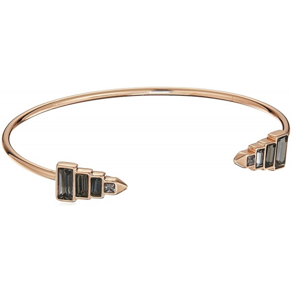 Rebecca Minkoff Stacked Baguette Cuff Bracelet - Rose Gold/Black - C51850RYTT9