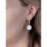 Mariell Cushion Zirconia Wedding Earrings in Women's Drop & Dangle Earrings