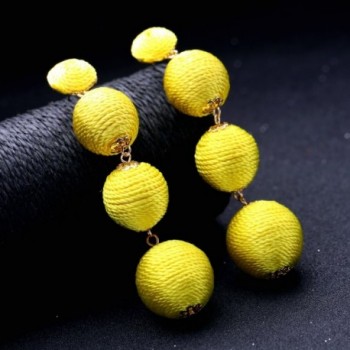 Bohemian Yellow Earrings Hanging Women