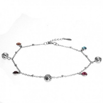 Silver Masters Sterling Singapore Chain Anklet in Women's Anklets