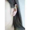 Wicary Sterling Silver Barbell Earring in Women's Stud Earrings