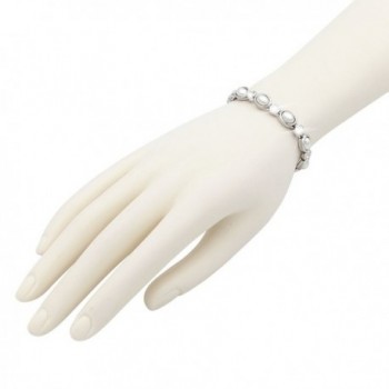 Kemstone Silver Zirconia Simulated Bracelets