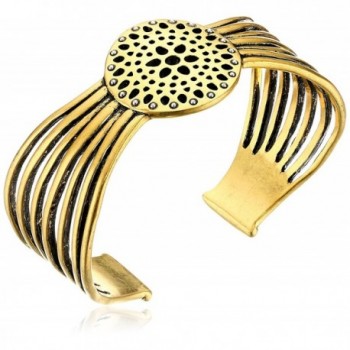 Lucky Brand Gold Openwork Cuff Bracelet - CV12HIRCCHN