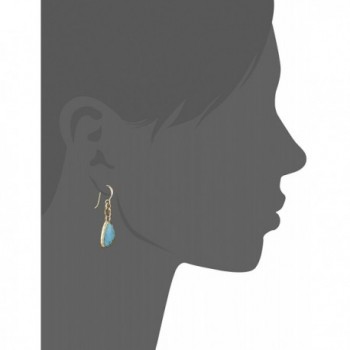 Barse Basics Genuine Turquoise Earrings