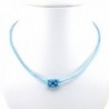 Turquoise Swarovski Necklace Handmade JA 0118N
