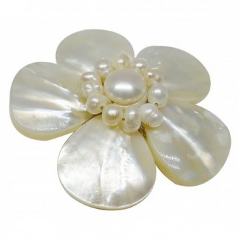 Bijoux Ja Mother Pollen Flower in Women's Brooches & Pins