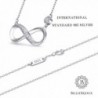 925 Sterling Silver Necklace Infinity in Women's Collar Necklaces