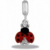 DaVinci Bead OPENED WINGED LADYBUG - Jewelry Bracelet Memories Dangle DB26-10 - CI12FPXYJQT