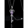 Sterling Gemstone Amethyst Birthstone Girlfriend in Women's Pendants