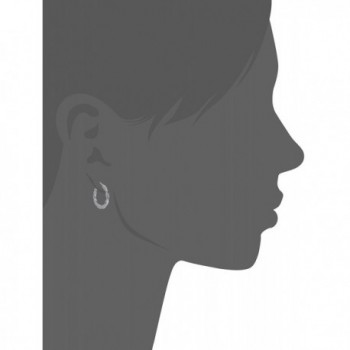 Silverluxe Womens Sterling Silver Earring in Women's Hoop Earrings
