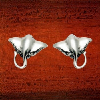 Sterling Silver Stingray Stud Earrings