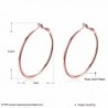 Stainless Plated Endless Earrings Womens