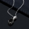 Black Diamond Sterling Silver Pendant