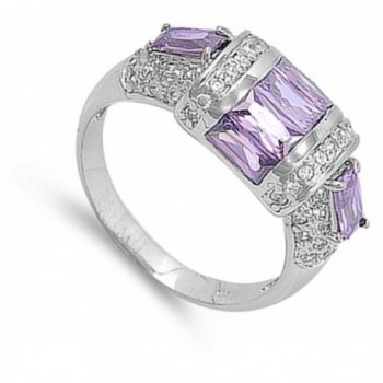 Simulated Amethyst Wholesale Sterling Silver