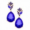 Rosemarie Collections Women's Glass Crystal Teardrop Statement Earrings - C917YE6RK30