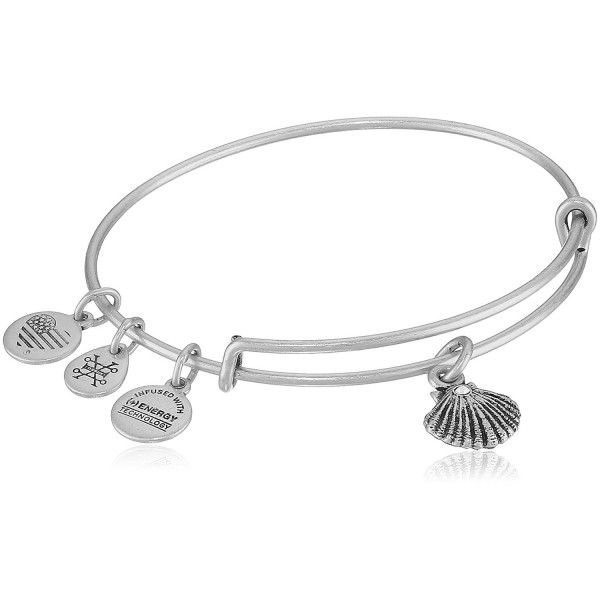 Alex and Ani Sea Shell II Bangle Bracelet - Rafaelian Silver - CO17YS9MOHX