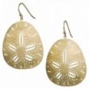 Sand Dollar Earring Scratched Statement Earring for Women Light Weight | SPUNKYsoul Collection - CS182KR0MRZ