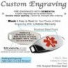 MyIDDr Pre Engraved Customized Dementia Bracelet