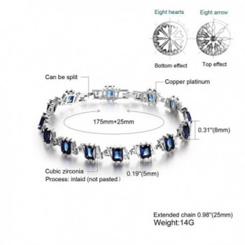 Fate Love Exquisite Sapphire Zirconia in Women's Link Bracelets