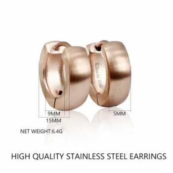 Bonnie Womens Stainless Huggie Earrings