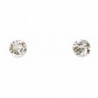 Designs by Nathan 6.3mm Round Xirius Crystal Stud Surgical Steel Earrings Clear Crystals from Swarovski - CM12BZEY971