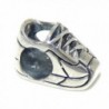 Solid 925 Sterling Silver "Sneaker" Charm Bead for European Snake Chain Bracelets - CX17YESO3TH