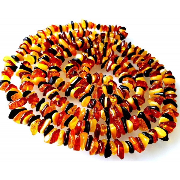 47 inches (120cm) Length Natural Baltic Amber Necklace / Multicolour Beads / Certified Genuine Baltic Amber - CI12JGMSTHP