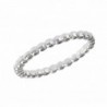 High Polish Beaded Wedding Band .925 Sterling Silver Stackable Ring Sizes 1-8 - CP182WEHOMN