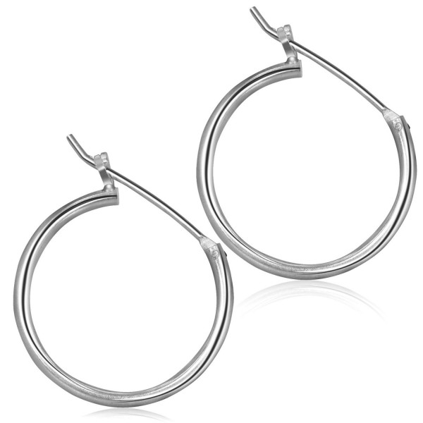 Sterling Earrings Hypoallergenic Accessory Silver 0 7in - Silver-0.7in - CD17YT0TCSS