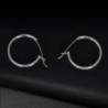 Sterling Earrings Hypoallergenic Accessory Silver 0 7in in Women's Hoop Earrings
