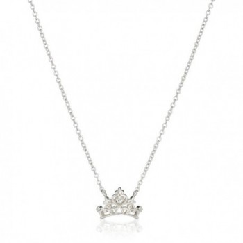 Disney Princess Crown Pendant Necklace- 16"+2" Extender - Silver - CG11V8BF95N